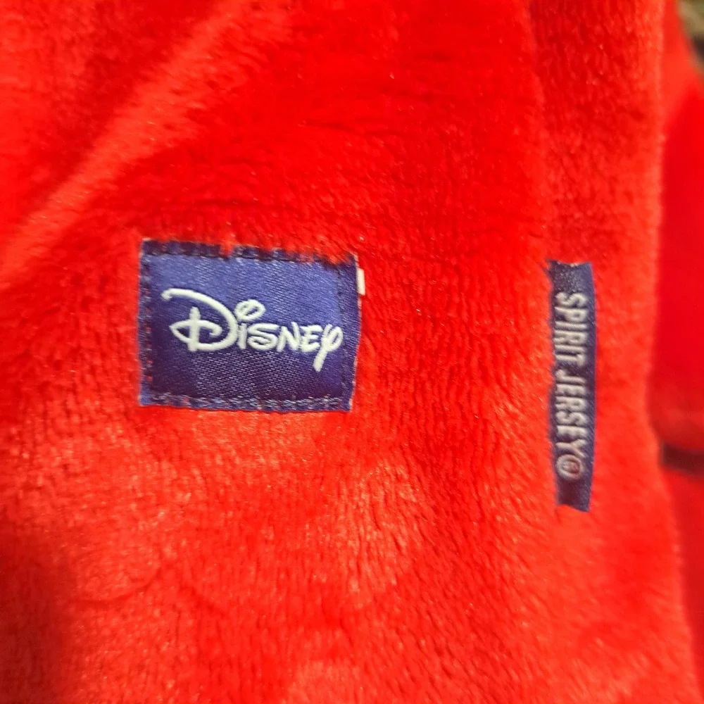 Disney Spirit Jersey Kids Red Fleece Mickey Mouse Walt Disney World Pullover L - Picture 7 of 7